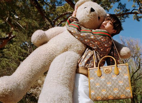 gucci kai jacket|Gucci teddy bear collection.